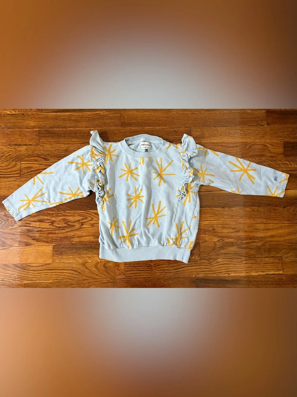 Bobo Choses Sparkle All Over Sweatshirt - Light Blue 6/7 years
